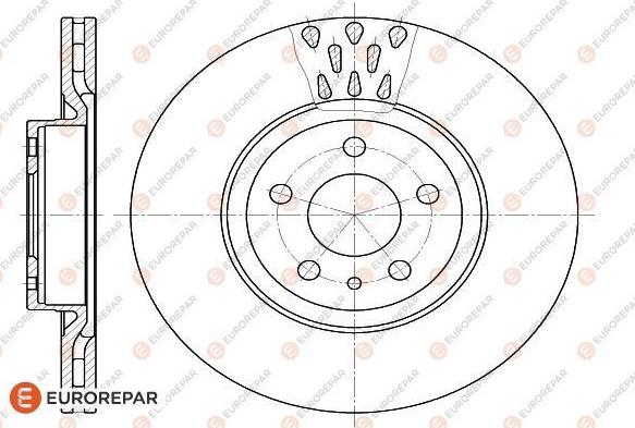 EUROREPAR 1618873580 - Тормозные диски, в упаковке 2 ALFA ROMEO 156 1.6Twin Spark 120ch (88kW) - AR32104,AR6 1997- autosila-amz.com