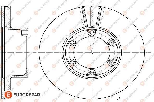 EUROREPAR 1618873080 - Тормозной диск autosila-amz.com