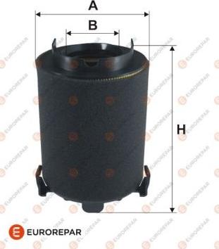 EUROREPAR 1612867080 - Воздушный фильтр, двигатель autosila-amz.com