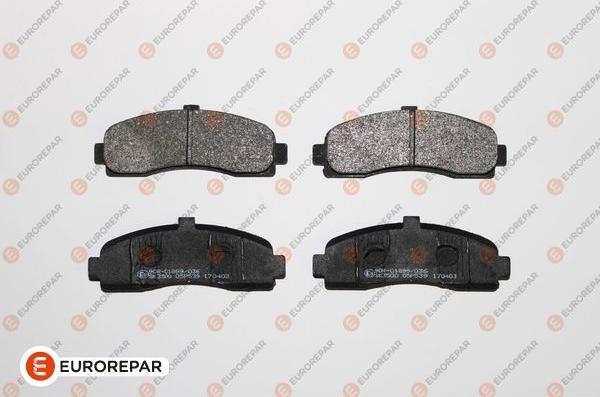 EUROREPAR 1617267580 - Колодки тормозные NISSAN MICRA 1.0-1.5D 92>03 передн. autosila-amz.com