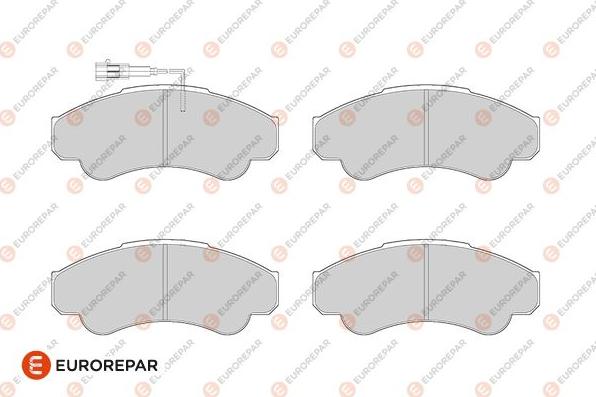 EUROREPAR 1686274780 - Тормозные колодки, дисковые, комплект autosila-amz.com