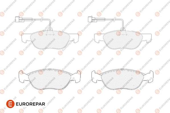 EUROREPAR 1686276980 - Тормозные колодки, дисковые, комплект autosila-amz.com