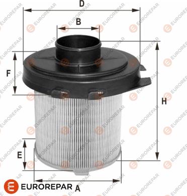 EUROREPAR 1680348180 - Воздушный фильтр, двигатель autosila-amz.com