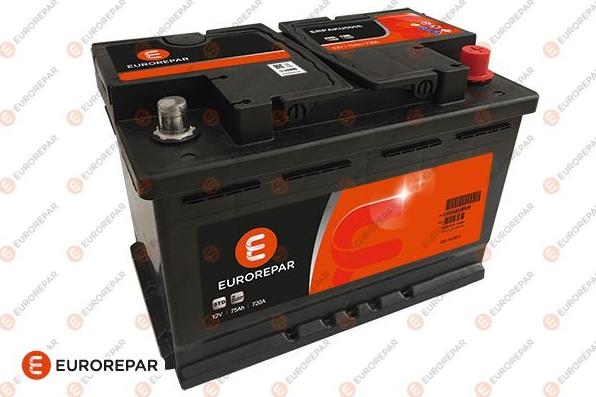 EUROREPAR 1680354880 - Стартерная аккумуляторная батарея, АКБ autosila-amz.com
