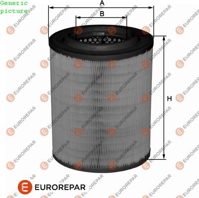 EUROREPAR 1680337680 - Воздушный фильтр, двигатель autosila-amz.com