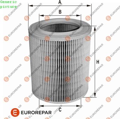 EUROREPAR 1680350580 - Воздушный фильтр, двигатель autosila-amz.com