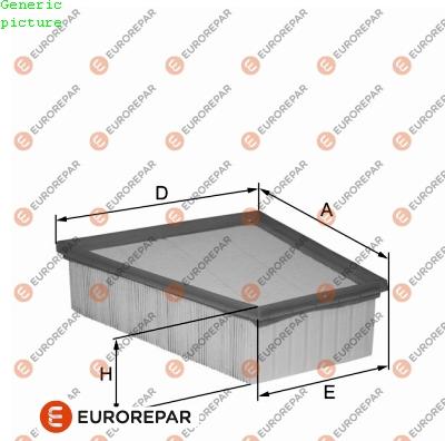 EUROREPAR 1680330580 - Воздушный фильтр, двигатель autosila-amz.com