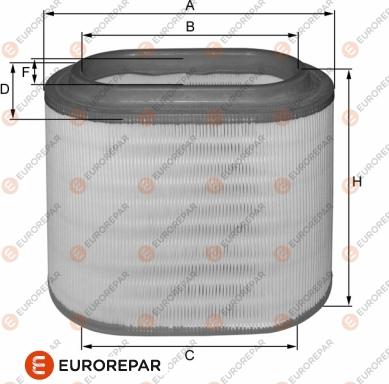 EUROREPAR 1680332680 - Воздушный фильтр, двигатель autosila-amz.com