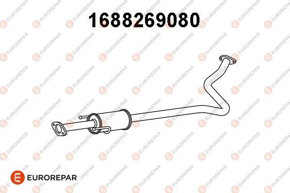 EUROREPAR 1688269080 - Средний глушитель выхлопных газов autosila-amz.com