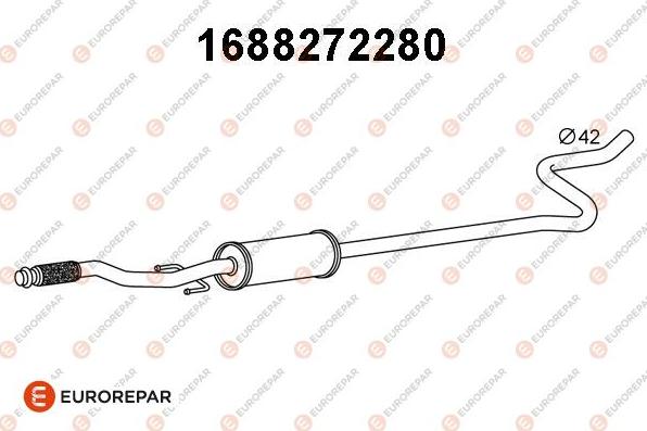 EUROREPAR 1688272280 - Предглушитель выхлопных газов autosila-amz.com