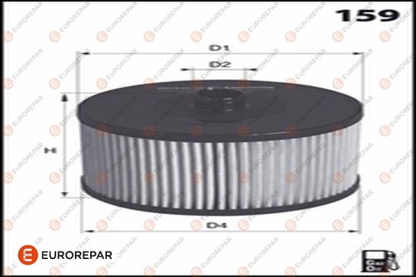 EUROREPAR 1683830080 - Топливный фильтр autosila-amz.com