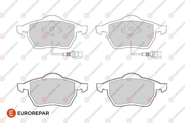 EUROREPAR 1682308480 - Тормозные колодки, дисковые, комплект autosila-amz.com