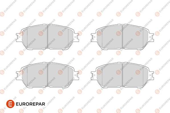 EUROREPAR 1682315080 - Тормозные колодки, дисковые, комплект autosila-amz.com