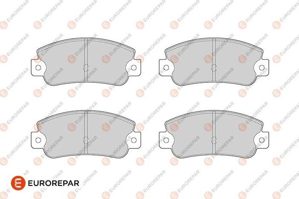 EUROREPAR 1682322380 - Тормозные колодки, дисковые, комплект autosila-amz.com