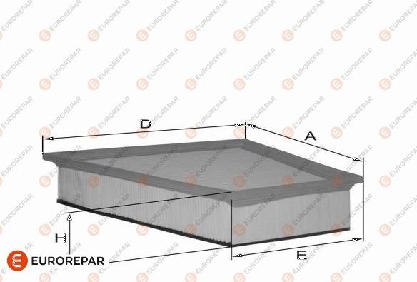 EUROREPAR 1682269580 - Воздушный фильтр, двигатель autosila-amz.com