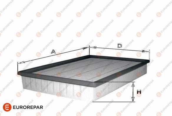 EUROREPAR 1682269080 - Воздушный фильтр, двигатель autosila-amz.com