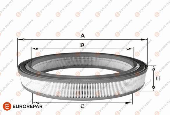 EUROREPAR 1682267080 - Воздушный фильтр, двигатель autosila-amz.com