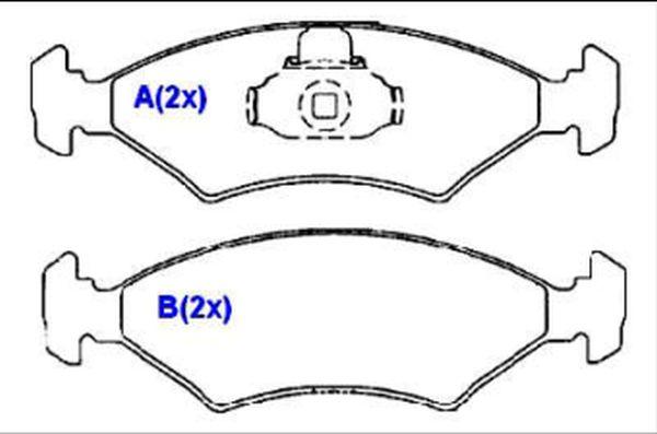 EUROREPAR 1635834080 - Тормозные колодки, дисковые, комплект autosila-amz.com