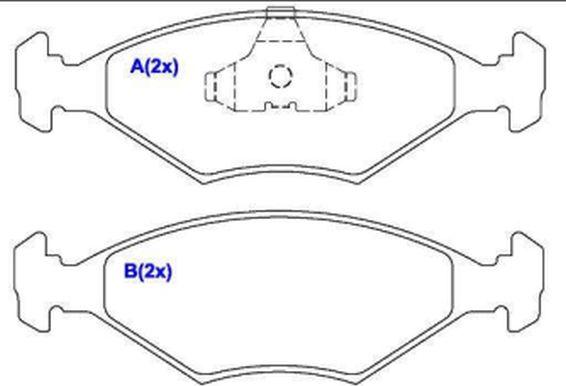 EUROREPAR 1636484880 - Тормозные колодки, дисковые, комплект autosila-amz.com