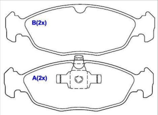 EUROREPAR 1636485980 - Тормозные колодки, дисковые, комплект autosila-amz.com