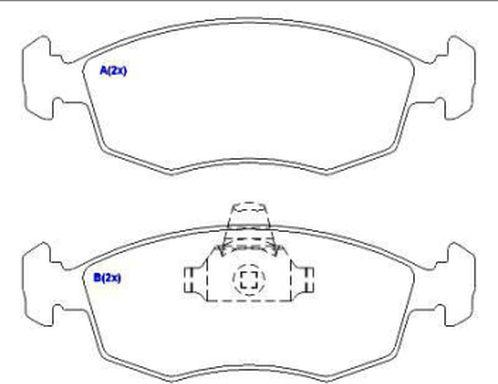 EUROREPAR 1636485180 - Тормозные колодки, дисковые, комплект autosila-amz.com