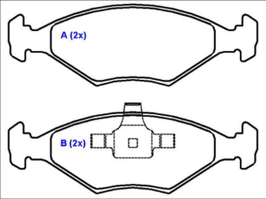 EUROREPAR 1636485380 - Тормозные колодки, дисковые, комплект autosila-amz.com