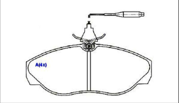 EUROREPAR 1636486080 - Тормозные колодки, дисковые, комплект autosila-amz.com