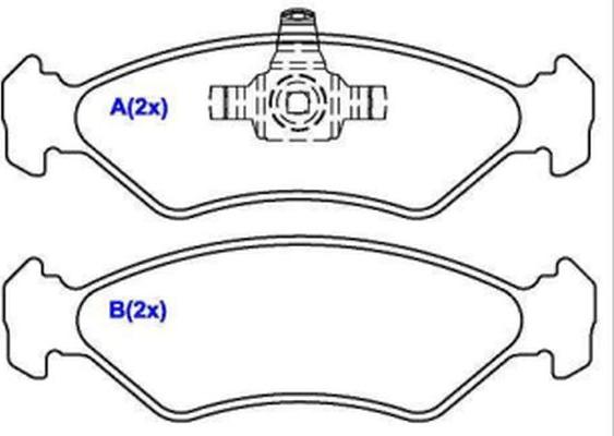 EUROREPAR 1636486780 - Тормозные колодки, дисковые, комплект autosila-amz.com