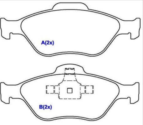 EUROREPAR 1636488380 - Тормозные колодки, дисковые, комплект autosila-amz.com