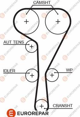 EUROREPAR 1633131780 - E:РЕМЕНЬ ГРМ autosila-amz.com