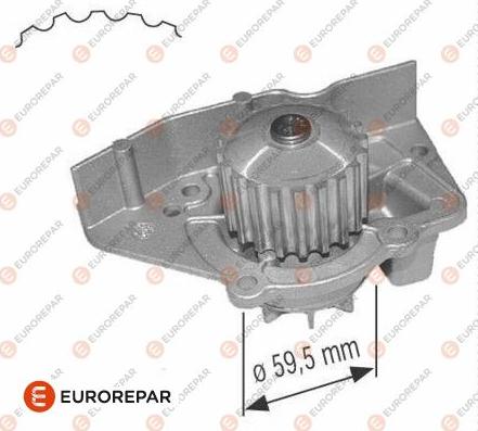 EUROREPAR 1637173180 - Водяной насос autosila-amz.com