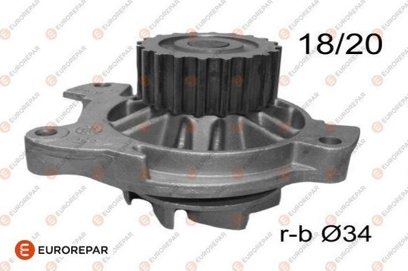 EUROREPAR 1623104480 - Водяной насос autosila-amz.com