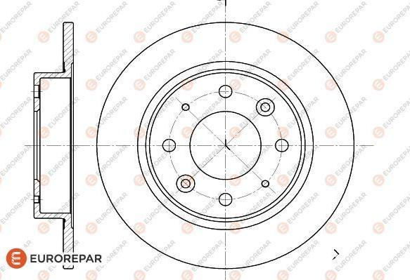 EUROREPAR 1622805280 - Тормозной диск autosila-amz.com