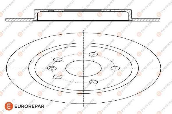 EUROREPAR 1622806080 - Тормозной диск autosila-amz.com