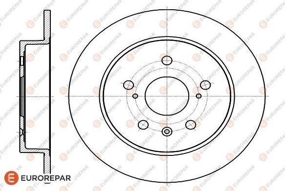 EUROREPAR 1622806180 - Тормозной диск autosila-amz.com