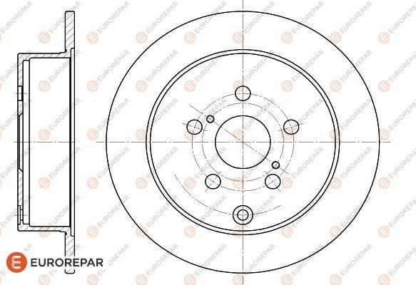 EUROREPAR 1622808980 - Тормозной диск autosila-amz.com