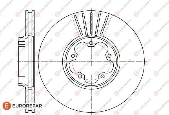 EUROREPAR 1622815880 - Тормозной диск autosila-amz.com