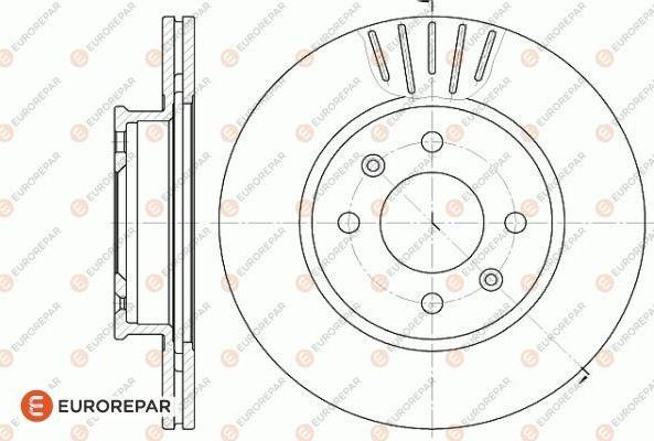 EUROREPAR 1622816180 - Тормозной диск autosila-amz.com