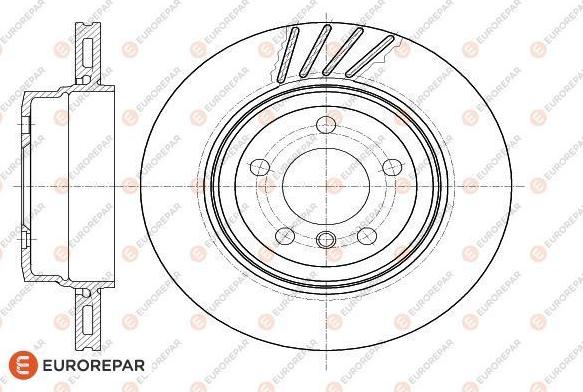 EUROREPAR 1622811480 - Тормозной диск autosila-amz.com