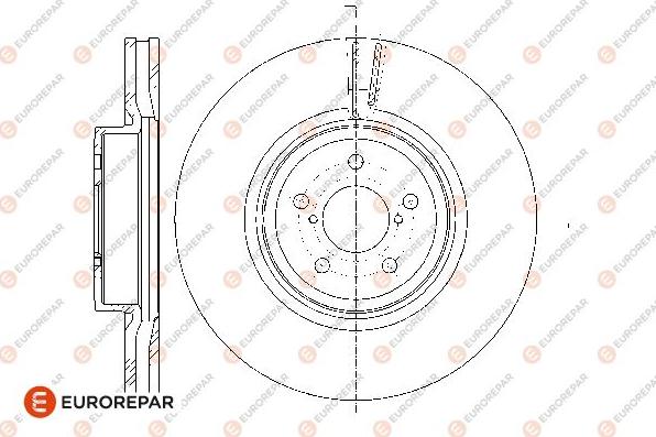 EUROREPAR 1676009380 - Тормозной диск autosila-amz.com