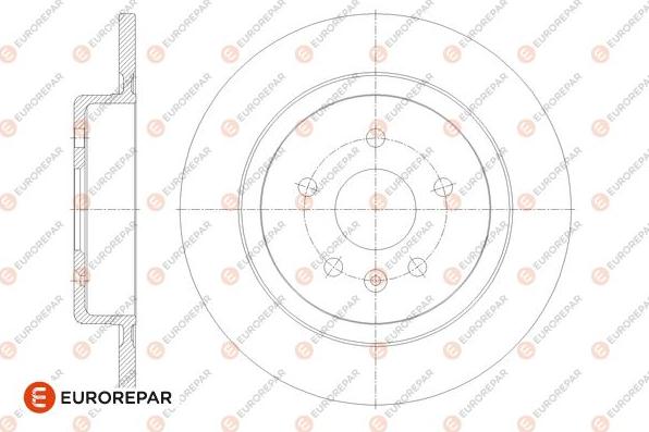 EUROREPAR 1676010880 - Тормозной диск autosila-amz.com