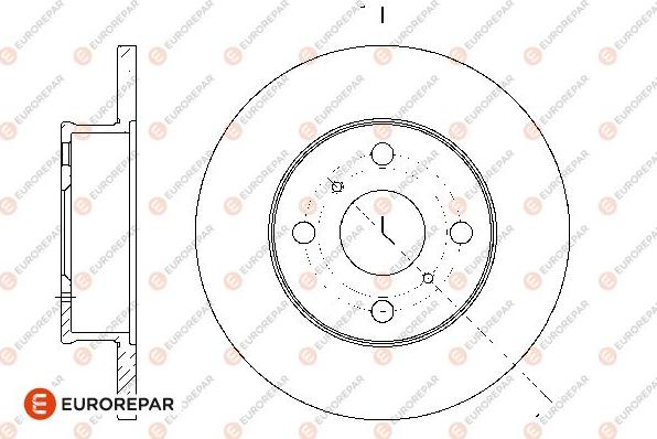 EUROREPAR 1676013280 - Тормозной диск autosila-amz.com