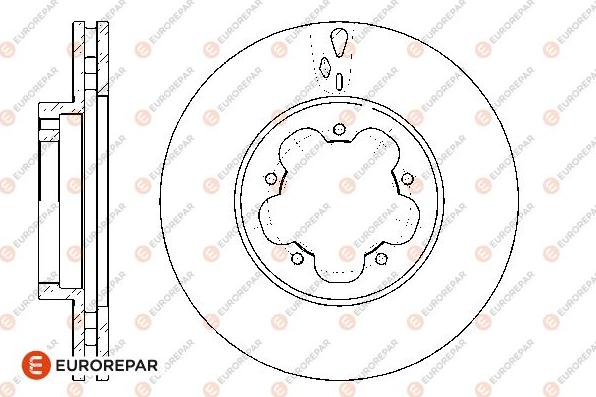 EUROREPAR 1676012580 - Тормозной диск autosila-amz.com