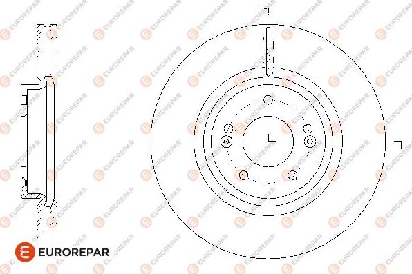 EUROREPAR 1676012880 - Тормозной диск autosila-amz.com