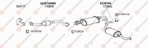 EUROREPAR 100521 - Система выпуска ОГ autosila-amz.com