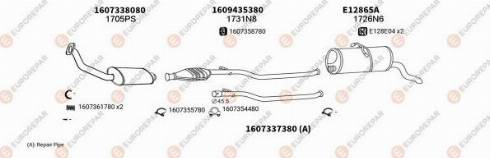 EUROREPAR 100386 - Система выпуска ОГ autosila-amz.com