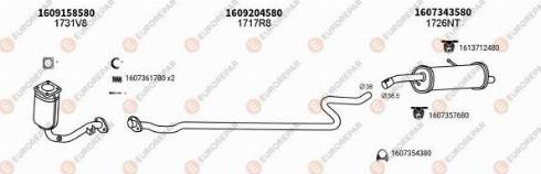 EUROREPAR 100201 - Система выпуска ОГ autosila-amz.com