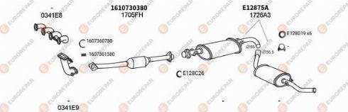 EUROREPAR 101917 - Система выпуска ОГ autosila-amz.com