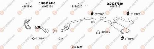 EUROREPAR 101436 - Система выпуска ОГ autosila-amz.com