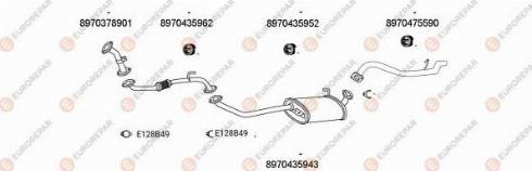 EUROREPAR 101154 - Система выпуска ОГ autosila-amz.com